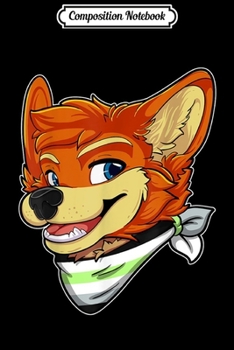 Composition Notebook: Agender Fursona Furry Fox Gay Rights Pride Week  Journal/Notebook Blank Lined Ruled 6x9 100 Pages