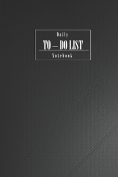 Daily To-Do List Notebook Black: Personal and Business Planner. Daily Cheklist Productivity Journal. 6X9 inch, 150 Pages,  Cream Paper. (Spanish Edition)