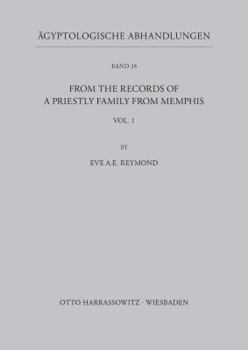 Paperback From the Records of a Priestly Family from Memphis Book