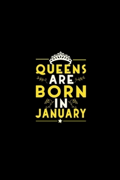 Queens are born in January Blank Line journal: |Birthday journal notebook | Gift for Kids & Female Birthday |