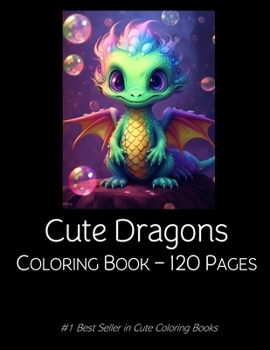 Paperback Cute Dragons Coloring Book: Dragon Coloring Book For Kids Children 120 pages Book