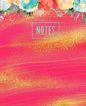 Notes: Modern Journals for Notes, Planning, & Journaling | Orange Shimmer Blank Lined Notebook | College Ruled Modern Composition Notebook | Alternative to a Card | Gift for Her