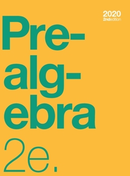 Hardcover Prealgebra 2e Textbook (2nd Edition) (hardcover, full color) Book