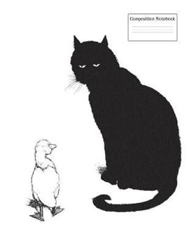 Paperback Composition Notebook: Can You Purr? Black Cat- 8.5" x 11" - College Ruled - 100 pages / 50 sheets Book