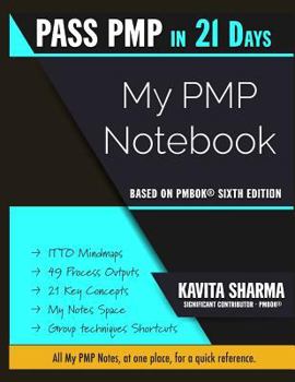 Paperback Pass Pmp in 21 Days Pmp Notebook: Everything at One Place Book