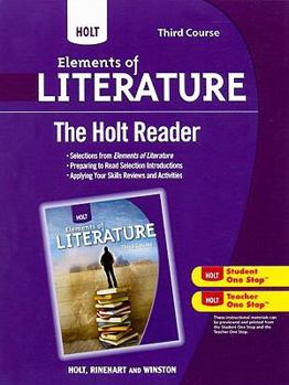 Paperback Holt Elements of Literature: The Holt Reader Third Course Book