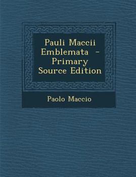 Paperback Pauli Maccii Emblemata [Latin] Book