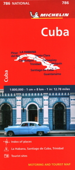 Map Michelin Cuba Map 786 [French] Book