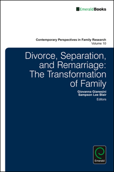 Hardcover Divorce, Separation, and Remarriage: The Transformation of Family Book