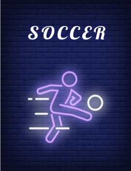 SOCCER: Funny Gift Lined Notebook Soccer Journal Daily Planner Diary 8.5"x 11" Journal Blank Lined Book