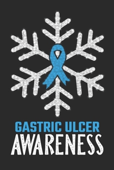 Paperback Gastric Ulcer Awareness: Christmas Snowfall College Ruled Gastric Ulcer Awareness Journal, Diary, Notebook 6 x 9 inches with 100 Pages Book