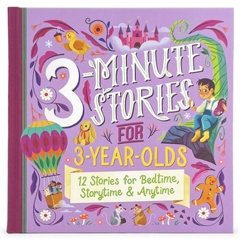 Hardcover 3-Minute Stories for 3-Year-Olds Book