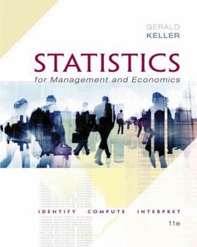 Hardcover Statistics for Management and Economics (with Xlstat Bind-In) Book