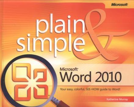 Paperback Microsoft Word 2010 Plain & Simple Book