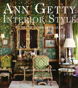 Hardcover Ann Getty: Interior Style Book