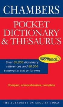 Hardcover Chambers Pocket Dictionary and Thesaurus Book
