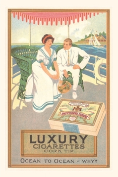 Paperback Vintage Journal Couple in Cigarette Advertisment Book