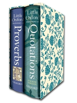 Hardcover Little Oxford Gift Box: Little Oxford Dictionary of Quotations/Little Oxford Dictionary of Proverbs Book