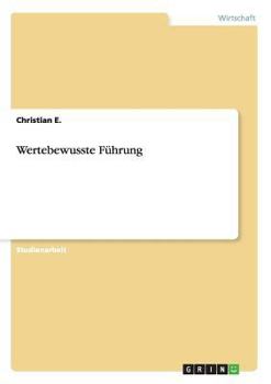 Paperback Wertebewusste Führung [German] Book