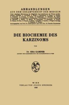 Paperback Die Biochemie Des Karzinoms [German] Book