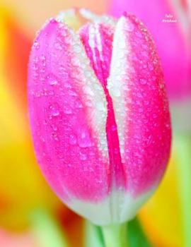 Paperback Tulip Notebook: Wide-Ruled, Notebook, 110 Pages, Full Size (8.5 X 11 Inches), Large, Glossy Cover, Design on Front and Back Book