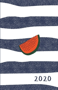 2020: Monthly and weekly all in one planner with calendar, schedule, assignments, 2021 future plans and more. Monday start week. Fits in purse. 8.5" x ... blue, white stripes. Soft matte cover).