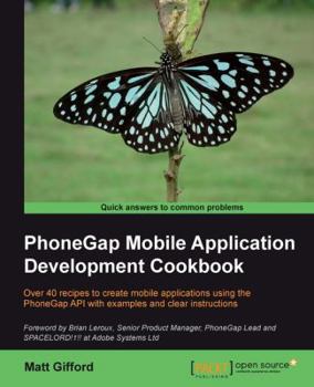Paperback Phonegap Mobile Application Development Cookbook Book