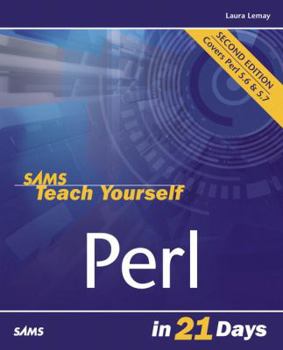 Paperback Sams Teach Yourself Perl in 21 Days Book