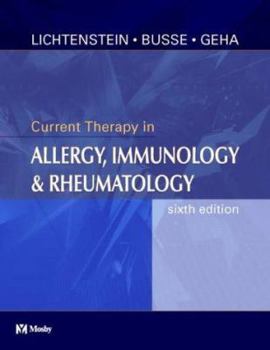 Hardcover Current Therapy in Allergy, Immunology and Rheumatology Book