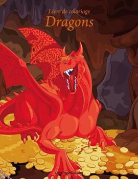 Paperback Livre de coloriage Dragons 1 & 2 [French] Book