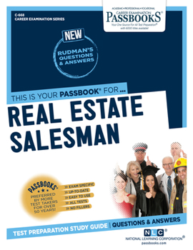 Paperback Real Estate Salesman (C-668): Passbooks Study Guide Volume 668 Book