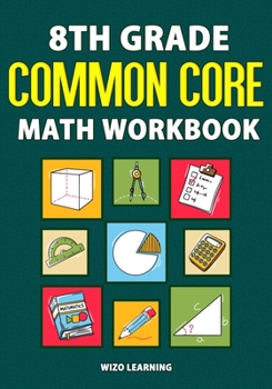 Paperback 8th Grade Common Core Math Workbook Book
