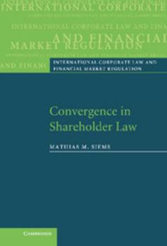 Hardcover Convergence in Shareholder Law Book