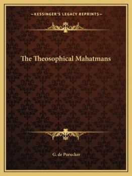 Paperback The Theosophical Mahatmans Book