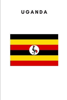 Uganda: Country Flag A5 Notebook to write in with 120 pages