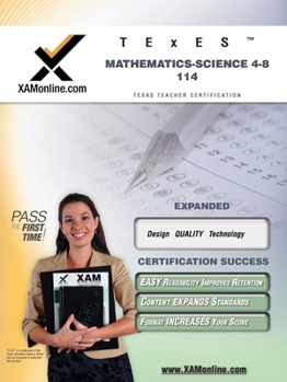 Paperback TExES Mathematics-Science 4-8 114 Teacher Certification Test Prep Study Guide Book
