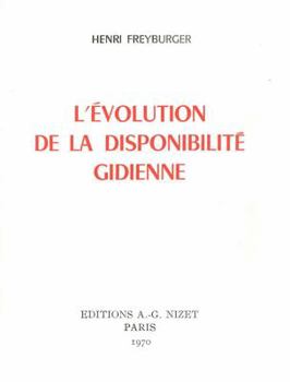 Paperback L' Evolution de la Disponibilite Gidienne [French] Book