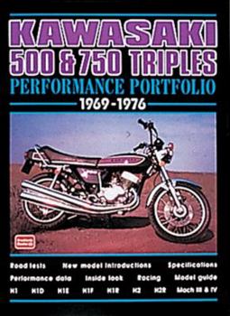 Paperback Kawasaki 500 & 750 Triples Performance Portfolio 1969-1976 Book
