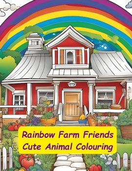 Paperback Rainbow Farm Friends Cute Animal Colouring: 30 Illustrations for Children Book