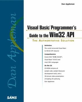 Paperback Dan Appleman's Visual Basic Programmer's Guide to the WIN32 API [With CDROM] Book