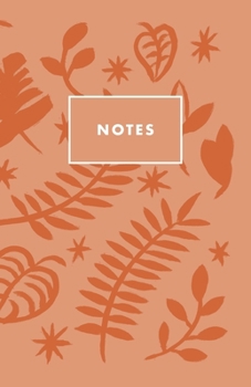 Notes: Warm Peach Tropical Palm Beach Paperback Journal / Diary / Notebook with 100 Lined, Cream-colored Pages for Writing Notes and Hand-Painted ... Prime Floridian (Prime Floridian Notebooks)