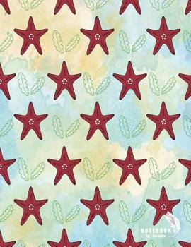 Paperback Notebook: Starfish cover and Dot Graph Line Sketch pages, Extra large (8.5 x 11) inches, 110 pages, White paper, Sketch, Draw an Book