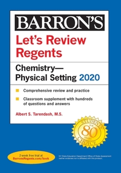 Paperback Let's Review Regents: Chemistry--Physical Setting 2020 Book