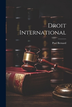 Paperback Droit International [French] Book