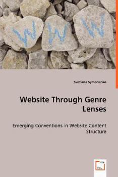 Paperback Website Through Genre Lenses - Emerging Conventions in Website Content Structure Book