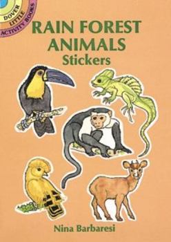 Paperback Rain Forest Animals Stickers Book