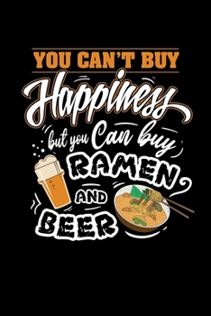 Paperback Notizbuch: Kawaii Ramen Bier Manga Otaku Cosplay Geschenk 120 Seiten, 6x9 (ca. A5), Karomuster [German] Book