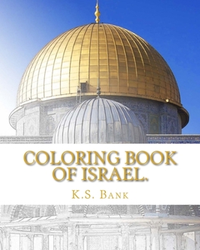 Paperback Coloring Book of Israel. Book