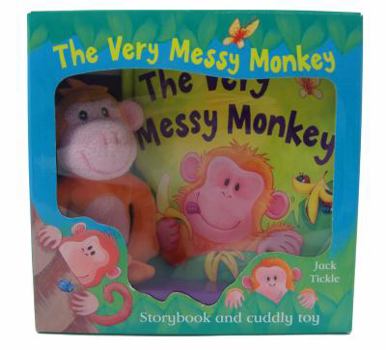 Hardcover The Very Messy Monkey Plush Set Book