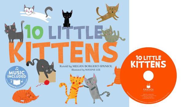 Library Binding 10 Little Kittens Book